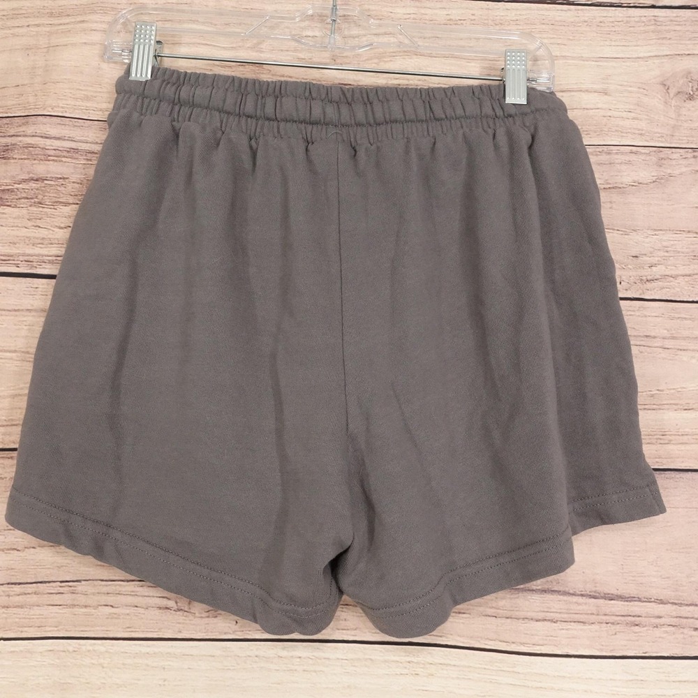 Buc-ee's Sweat Shorts Womens Size L Gray French Terry Logo Lounge Casual - Picture 4 of 8